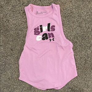 Under Armour Lavender Tank Top with Motivational Print